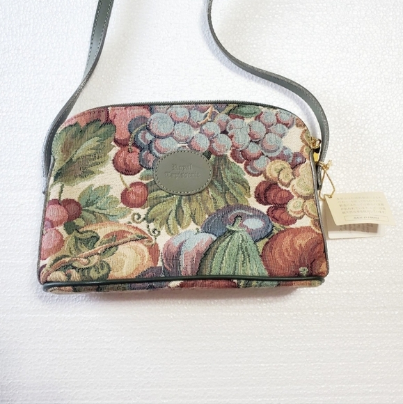 Royal Tapisserie Paris Tapestry Purse Crossbody Bag Fabric Lined Floral. - Picture 3 of 14